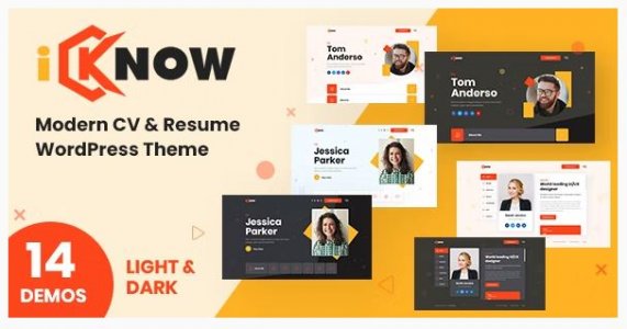 iKnow - Personal Portfolio WordPress Theme