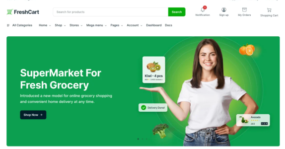 FreshCart – eCommerce HTML Template