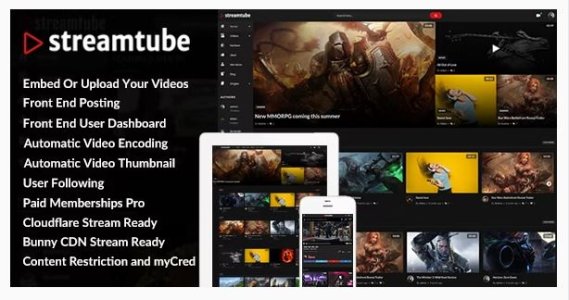 StreamTube - Video Streaming WordPress Theme