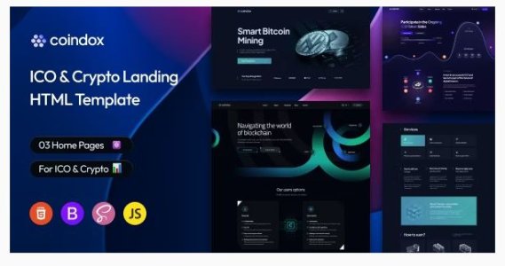 Coindox - ICO & Crypto Landing Page Template