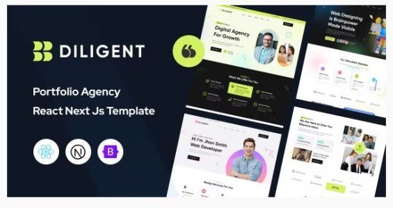Creative Agency & Portfolio React Next Js Template