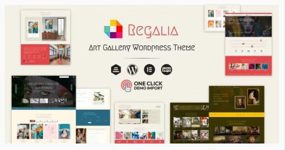 Regalia - Artist Portfolio, Art Gallery Theme